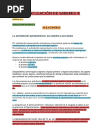 ARTICULACIÓN DE SABERES III resumen completo