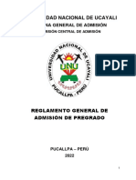 Universidad Nacional de Ucayali: Oficina General de Admisión