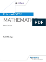 Edexcel GCSE Maths Foundation Mastering Mathematics Revision Guide