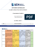 Evaluación de ensayo sobre conocimiento científico