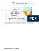 Differenet Leadership Models