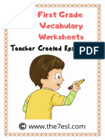 First Grade Vocabulary Worksheets Copyright PDF