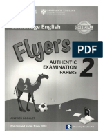 Flyers 2 Exam 2018 Answer Booklet
