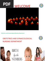 Welcome: Obstetrics and Gynaecological Nursing Department