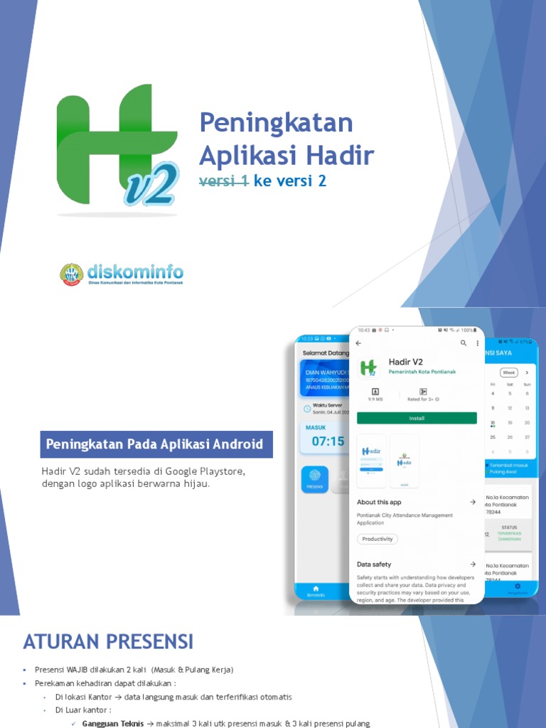 Aturan Presensi Aplikasi Hadir V2 | PDF