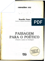 (Ensaios 122) Benedito Nunes - Passagem para o poético_ filosofia e poesia em Heidegger-Editora Ática (1986) (1)