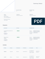 Summary History: Title Document Page Recipient Type