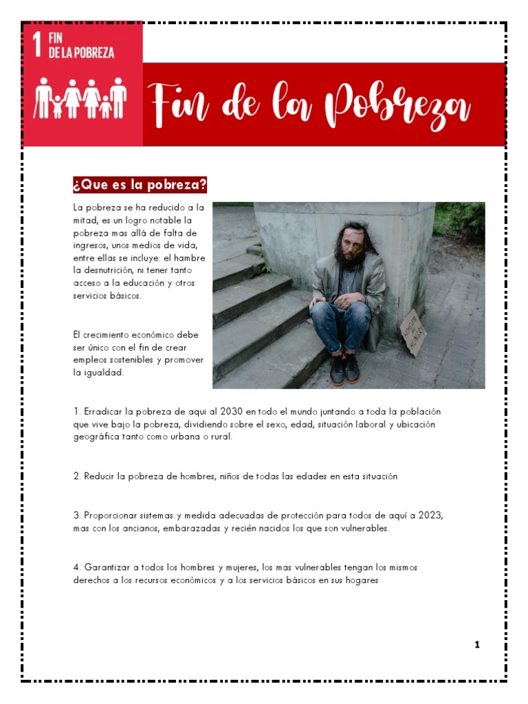 Fin de la pobreza: un desafío global | PDF | Pobreza | Pobreza e indigencia