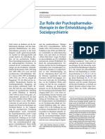 Zur Rolle Der Psychopharmako-Therapie in Der Entwicklung Der Sozialpsychiatrie