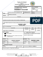 Cash Disbursement Voucher: Macatcatud Elementary School