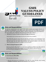 5.1 GSIS Values Policy Guidelines - Roles and Responsibilities