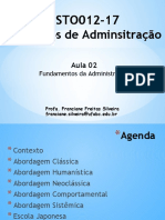 Aula 02 - Fundamentos Da Adminsitracao