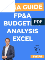 Budgeting Analysis in Excel