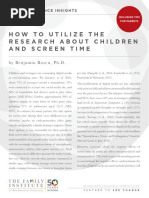 How To Utilize The Research About Children and Screen Time