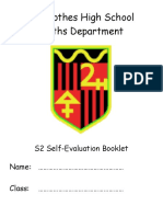 S1 Self-Evaluation Booklet