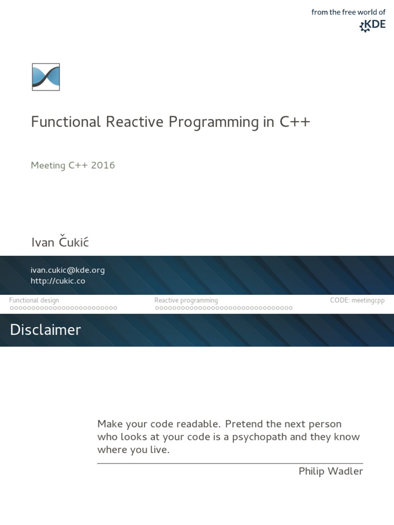 Functional Reactive Programming in C++ | PDF | Computer Programming ...