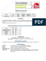 Saucisses de Strasbourg: Fiche Technique