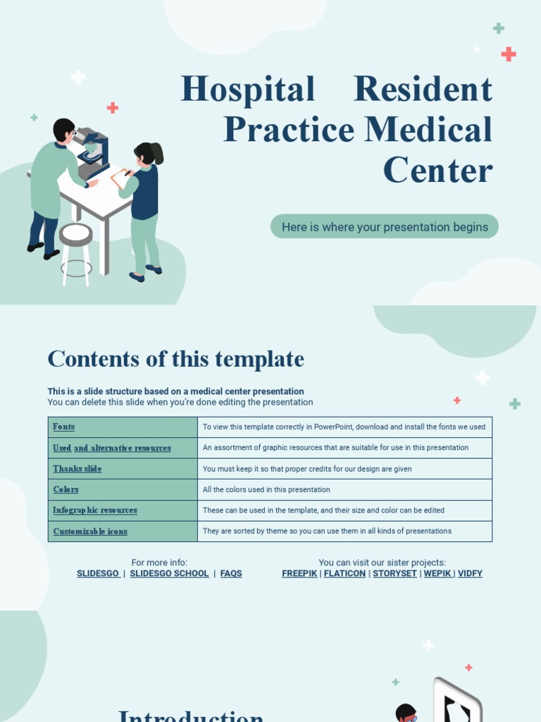 Resident Practice Medical Center by Slidesgo PDF Jupiter
