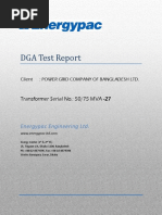 DGA Test Report for Transformer Oil | PDF | Physical Sciences ...