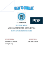 Assignment Work (Chemistry) : SESSION: 2021-22