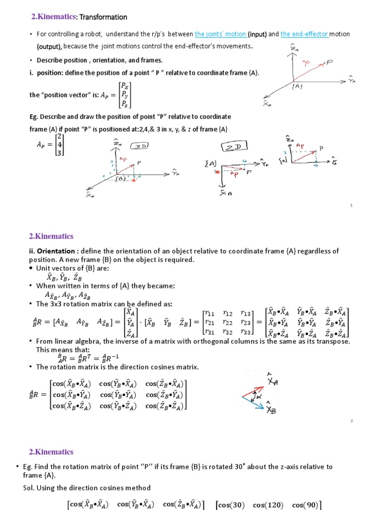 Robotics | PDF | Kinematics | Geometry
