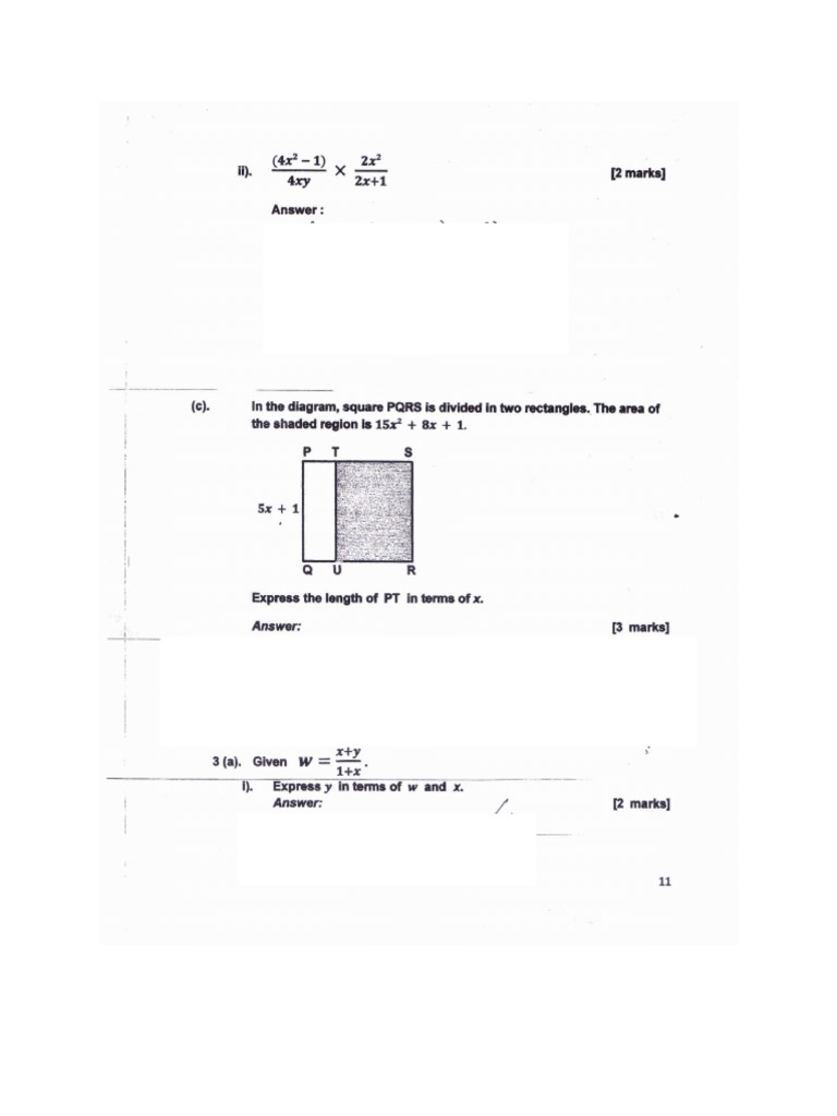 Form 2 Maths | PDF