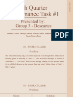 4th Quarter Performance Task #1: Presented By: Group 3 - Descartes