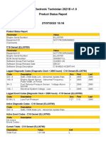 Cat Electronic Technician 2021B v1.0 Product Status Report