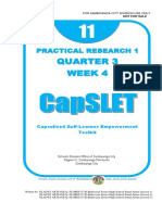 Quarter 3 Week 4: Practical Research 1