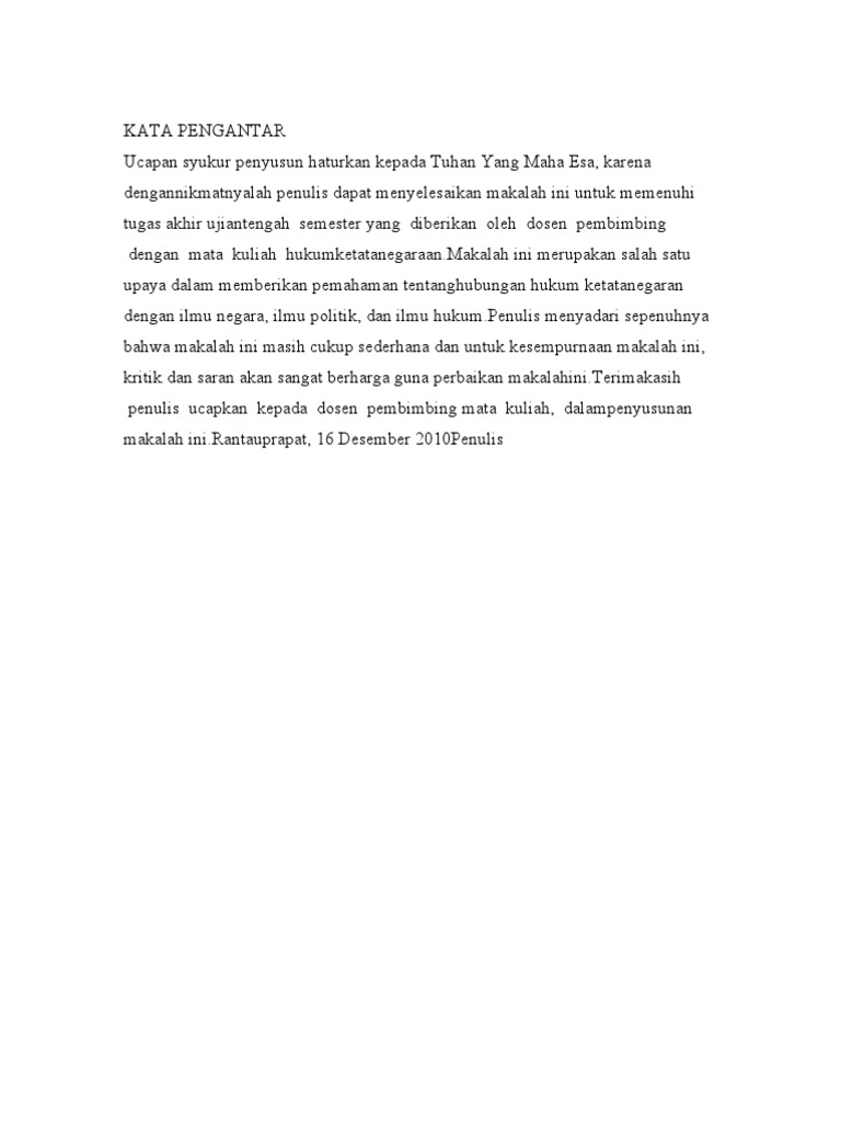 Contoh Makalah Ilmu Negara PDF