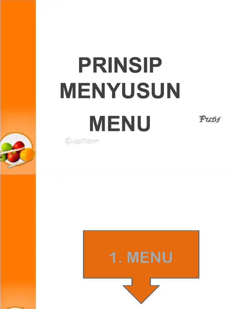 Prinsip dan Jenis Menu Makanan | PDF