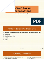 Inc Tax On Corporation