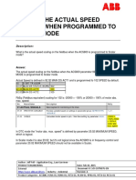 What IS THE Actual Speed Scaling When Programmed TO Scalar Mode