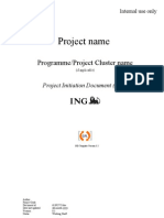 Project Initiation Document (PID) - Template