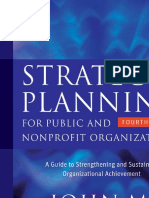 Strategic Planning For Public and Nonprofit Organizations