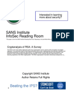 Sans Institute Infosec Reading Room: Interested in Learning More About Security?