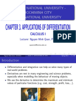 Chapter 3. Applications of Differentiation: Vietnam National University - Hochiminh City International University