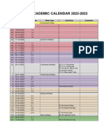 Academic Calender Saxion 2022-2023en