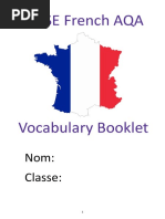 Essential A1 French Vocabulary List | PDF | English Language ...