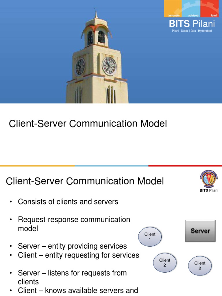 BITS Pilani: Client-Server Communication Model | Download Free PDF ...
