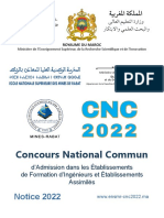 Concours National Commun: Notice 2022