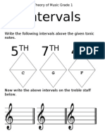 Intervals Worksheet