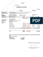 Commercial Invoice: Description of Goods Quantity Price Amount