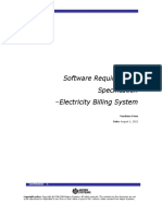 Software Requirements Specification - Electricity Billing System