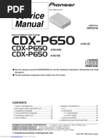 Service Manual: CDX-P650