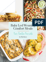 Baby Led Weaning Comfort Meals: Fast, Familiar, Freezable