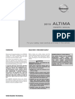2010 Altima Owner Manual