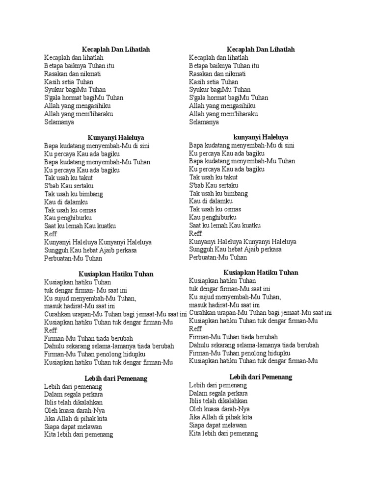 Kecaplah dan lihatlah pdf