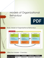 Models of Organizational Behaviour