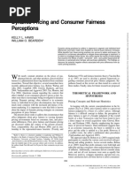 Dynamic Pricing and Consumer Fairness Perceptions